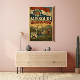 Missouri Vintage Travel Poster: Nostalgic Gateway To The West PosterGoat