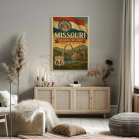 Missouri Vintage Travel Poster: Nostalgic Gateway To The West PosterGoat