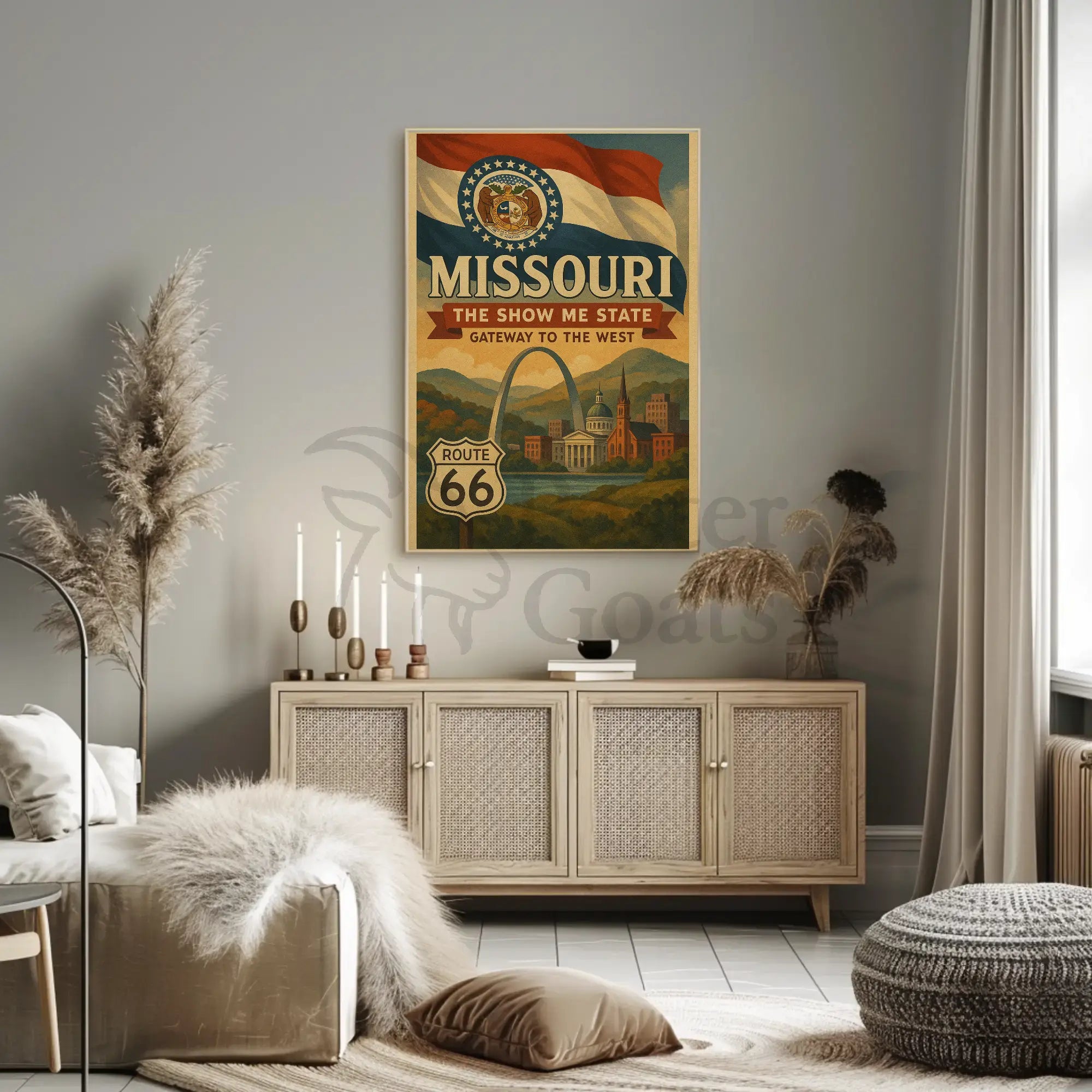 Missouri Vintage Travel Poster: Nostalgic Gateway To The West PosterGoat