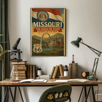 Missouri Vintage Travel Poster: Nostalgic Gateway To The West PosterGoat