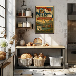 Missouri Vintage Travel Poster: Nostalgic Gateway To The West PosterGoat