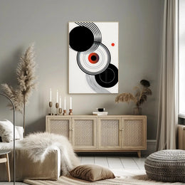 Modern Abstract Art Inspired by Bauhaus Movement Poster PosterGoat