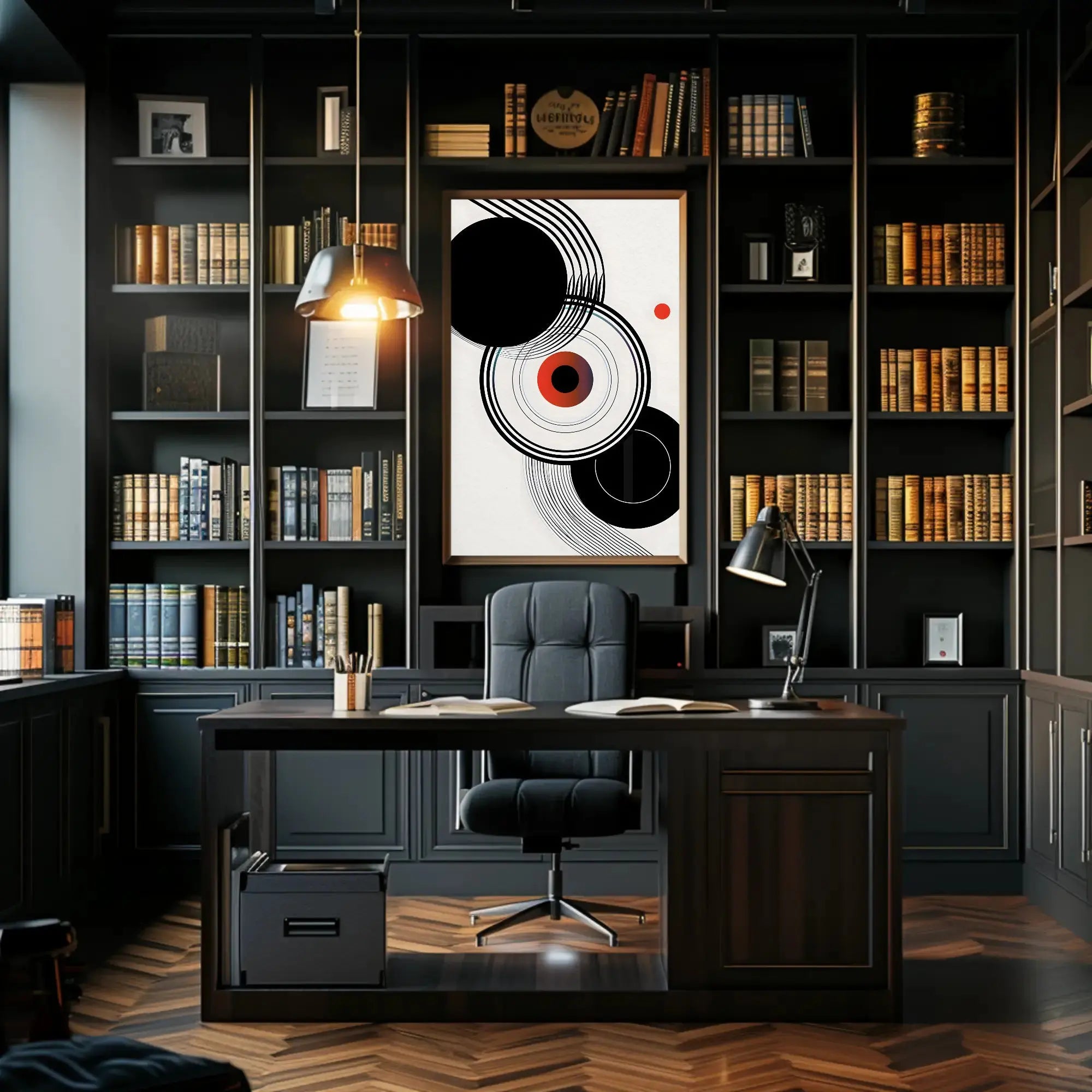 Modern Abstract Art Inspired by Bauhaus Movement Poster PosterGoat