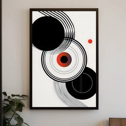 Modern Abstract Art Inspired by Bauhaus Movement Poster PosterGoat