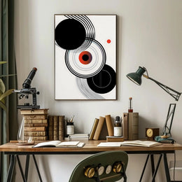 Modern Abstract Art Inspired by Bauhaus Movement Poster PosterGoat