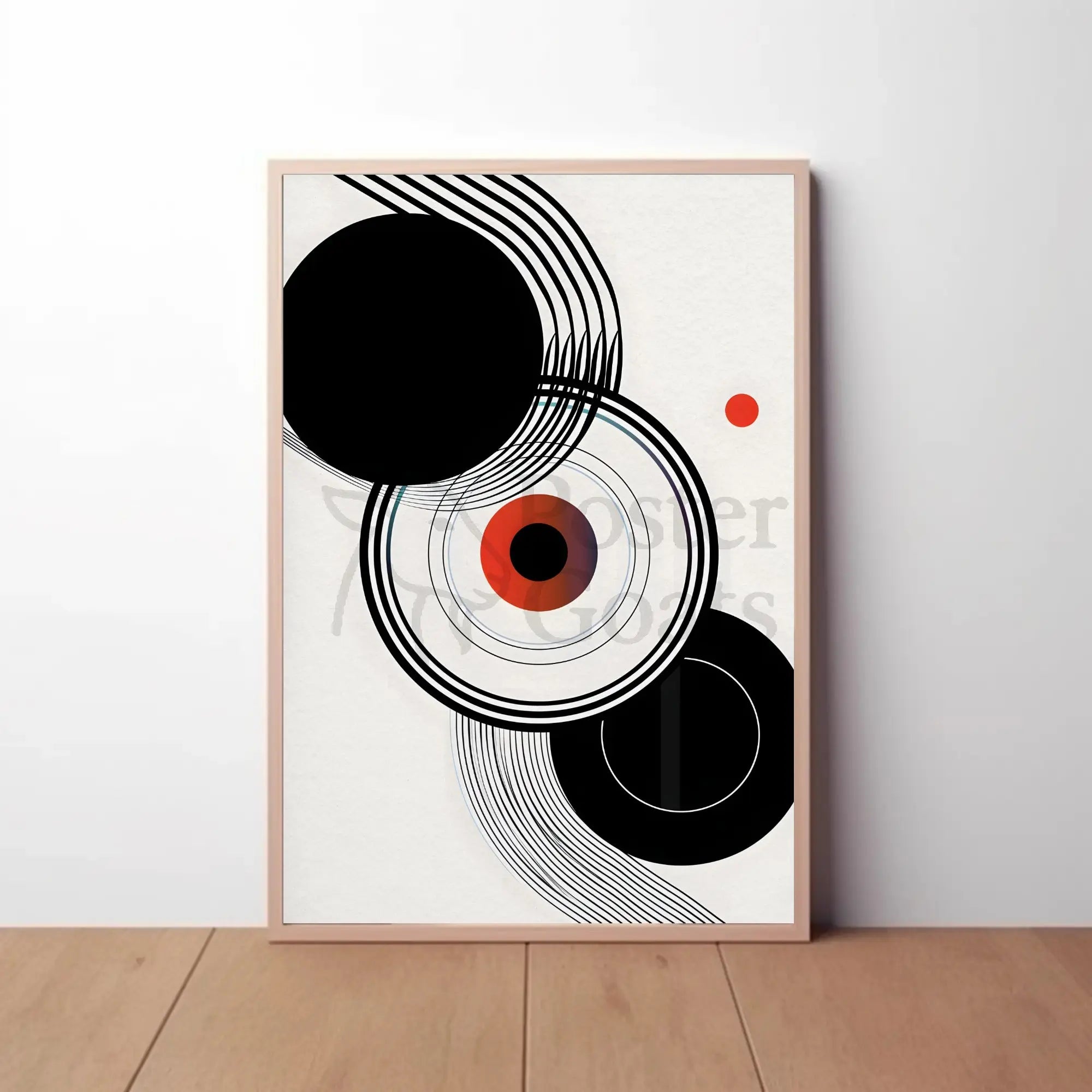 Modern Abstract Art Inspired by Bauhaus Movement Poster PosterGoat