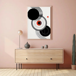 Modern Abstract Art Inspired by Bauhaus Movement Poster PosterGoat