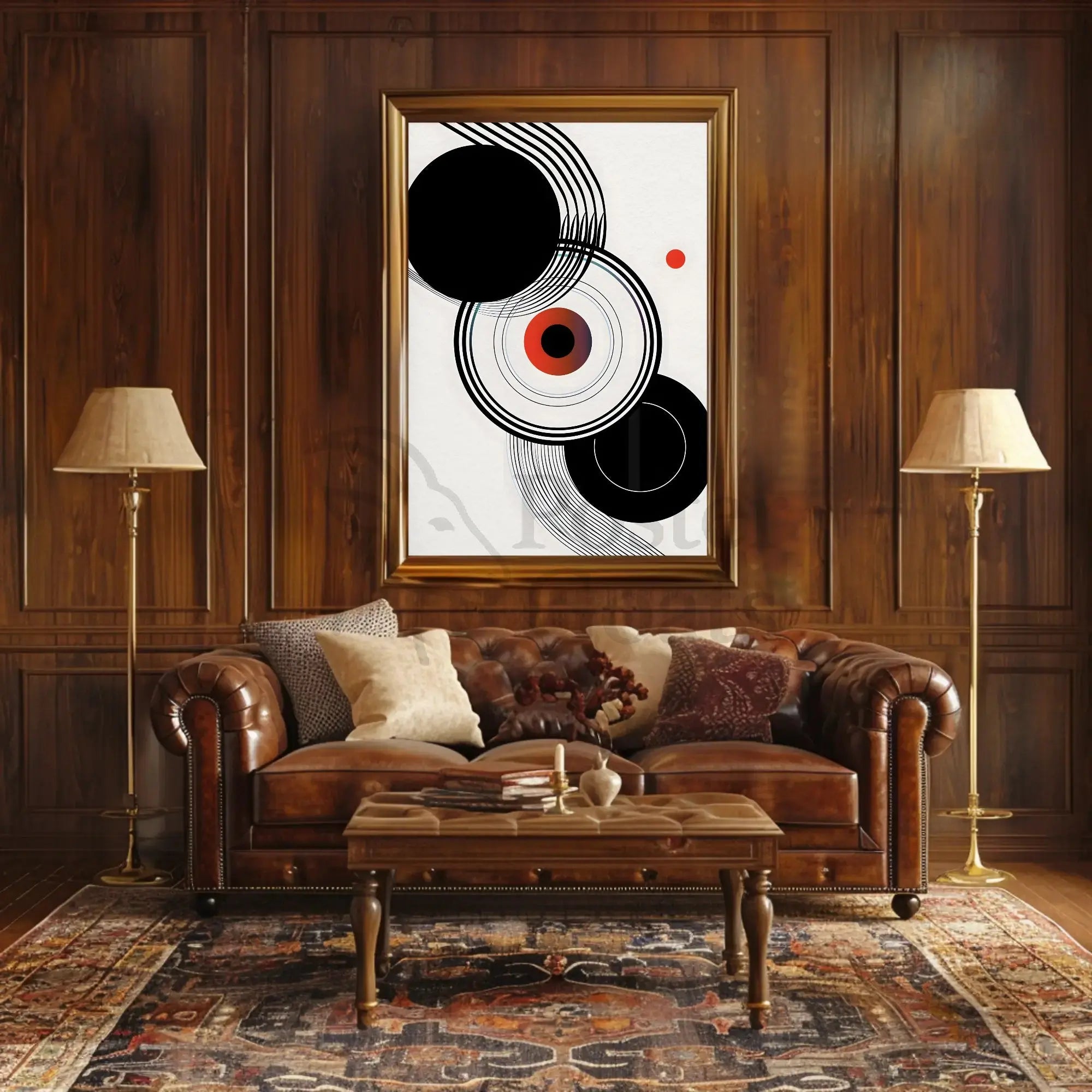 Modern Abstract Art Inspired by Bauhaus Movement Poster PosterGoat