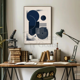 Modern Abstract Geometric Design Wall Art Print Poster PosterGoat