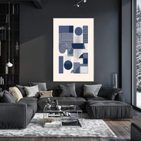 Modern Abstract Geometric Design in Artistic Poster PosterGoat