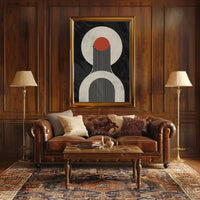 Modern Abstract Guitar-Themed Artistic Poster PosterGoat