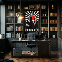 Modern Art Deco Urban Cityscape Poster PosterGoat