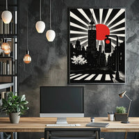 Modern Art Deco Urban Cityscape Poster PosterGoat