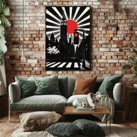 Modern Art Deco Urban Cityscape Poster PosterGoat