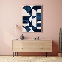 Modern Geometric Abstract Art Poster with Minimalist Design PosterGoat