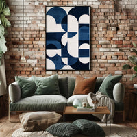 Modern Geometric Abstract Art Poster with Minimalist Design PosterGoat