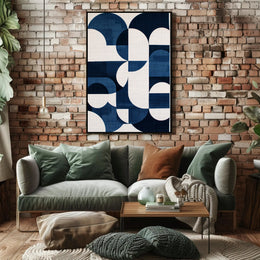 Modern Geometric Abstract Art Poster with Minimalist Design PosterGoat