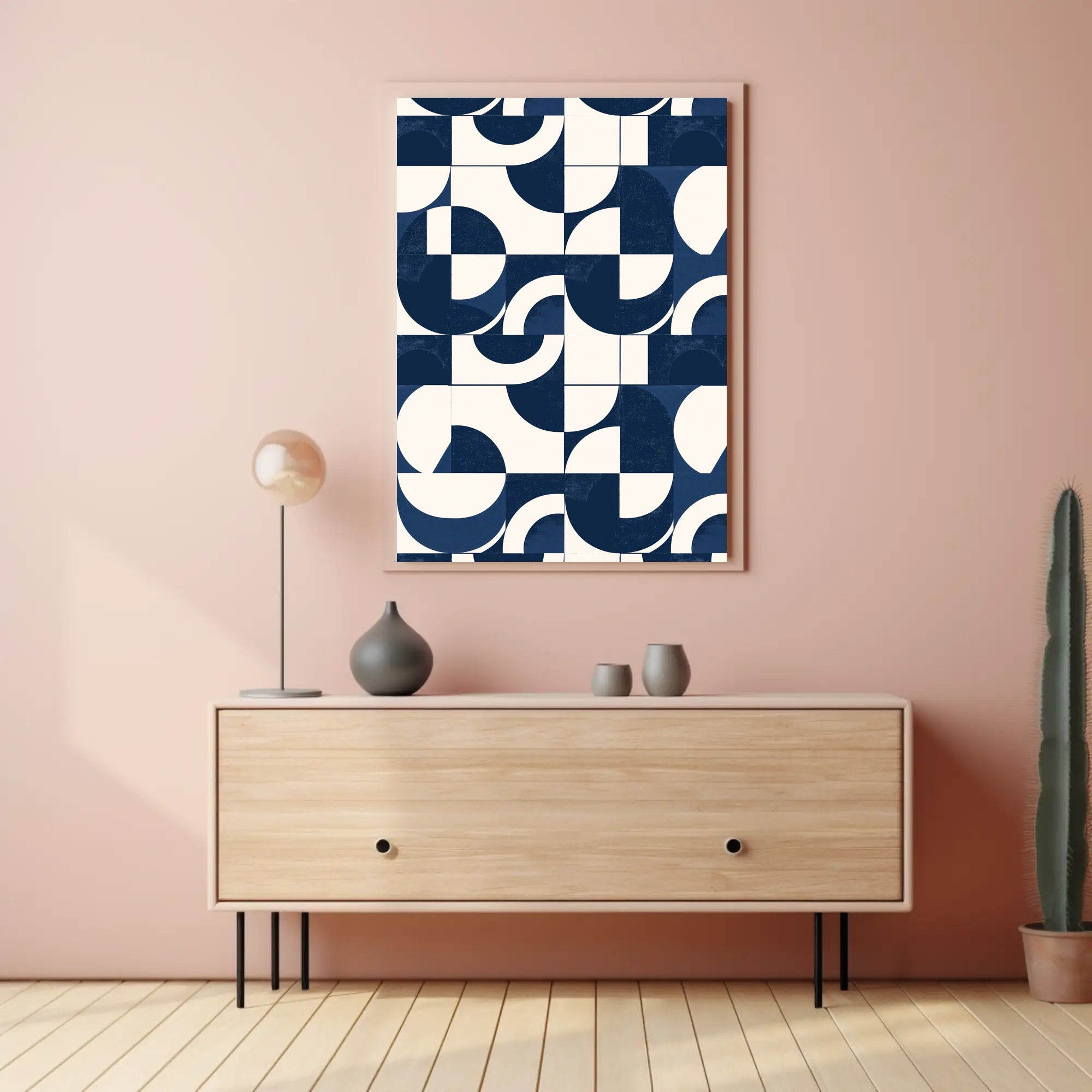Modern Geometric Abstract Poster for Contemporary Art Spaces PosterGoat