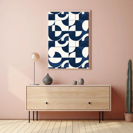 Modern Geometric Abstract Poster for Contemporary Art Spaces PosterGoat