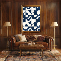 Modern Geometric Abstract Poster for Contemporary Art Spaces PosterGoat