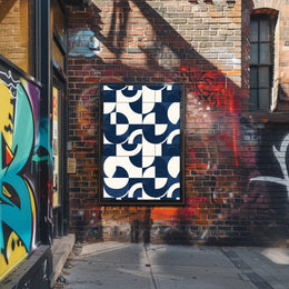 Modern Geometric Abstract Poster for Contemporary Art Spaces PosterGoat