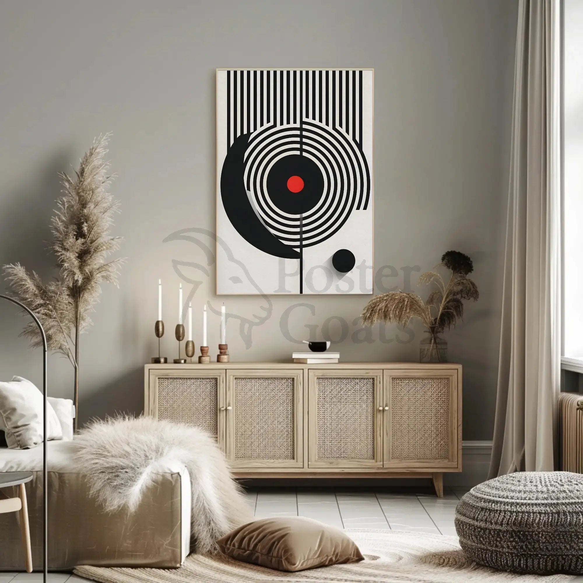 Modern Geometric Art Print for Abstract, Artistic, or Pop Culture Poster PosterGoat