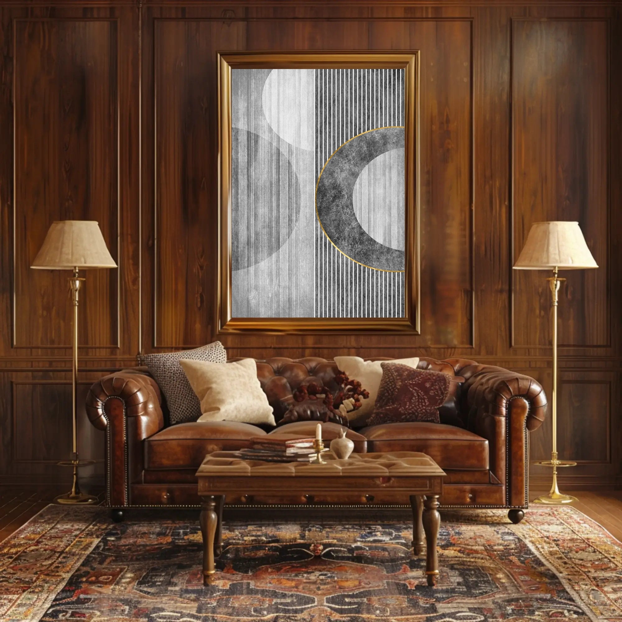 Modern Geometric Elegance: Abstract or Artistic Poster PosterGoat