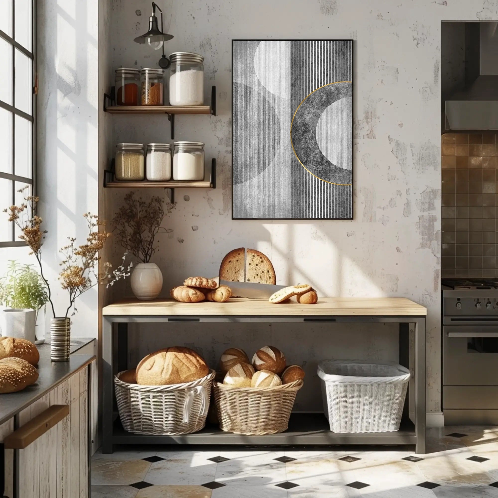 Modern Geometric Elegance: Abstract or Artistic Poster PosterGoat