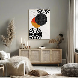 Modern Geometric Harmony Abstract, Artistic, or Pop Culture Poster PosterGoat