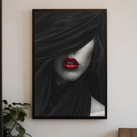 Modern Minimalist Face Art Print Poster - Artistic Poster PosterGoat