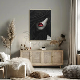 Modern Minimalist Face Art Print Poster - Artistic Poster PosterGoat
