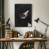 Modern Minimalist Face Art Print Poster - Artistic Poster PosterGoat