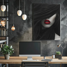 Modern Minimalist Face Art Print Poster - Artistic Poster PosterGoat