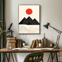 Modern Minimalist Geometric Art Print Abstract Artistic Poster PosterGoat