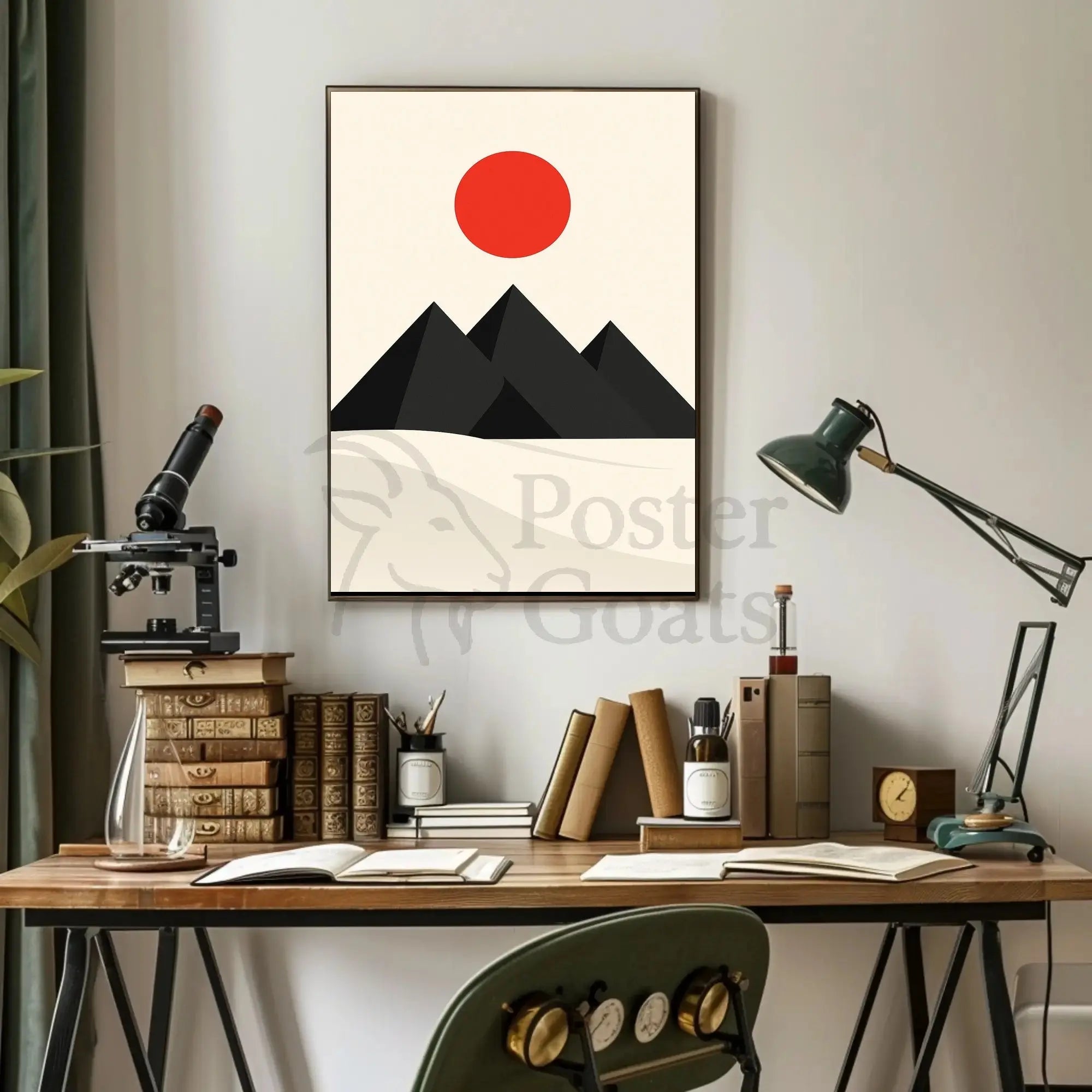 Modern Minimalist Geometric Art Print Abstract Artistic Poster PosterGoat