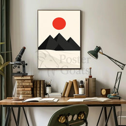 Modern Minimalist Geometric Art Print Abstract Artistic Poster PosterGoat