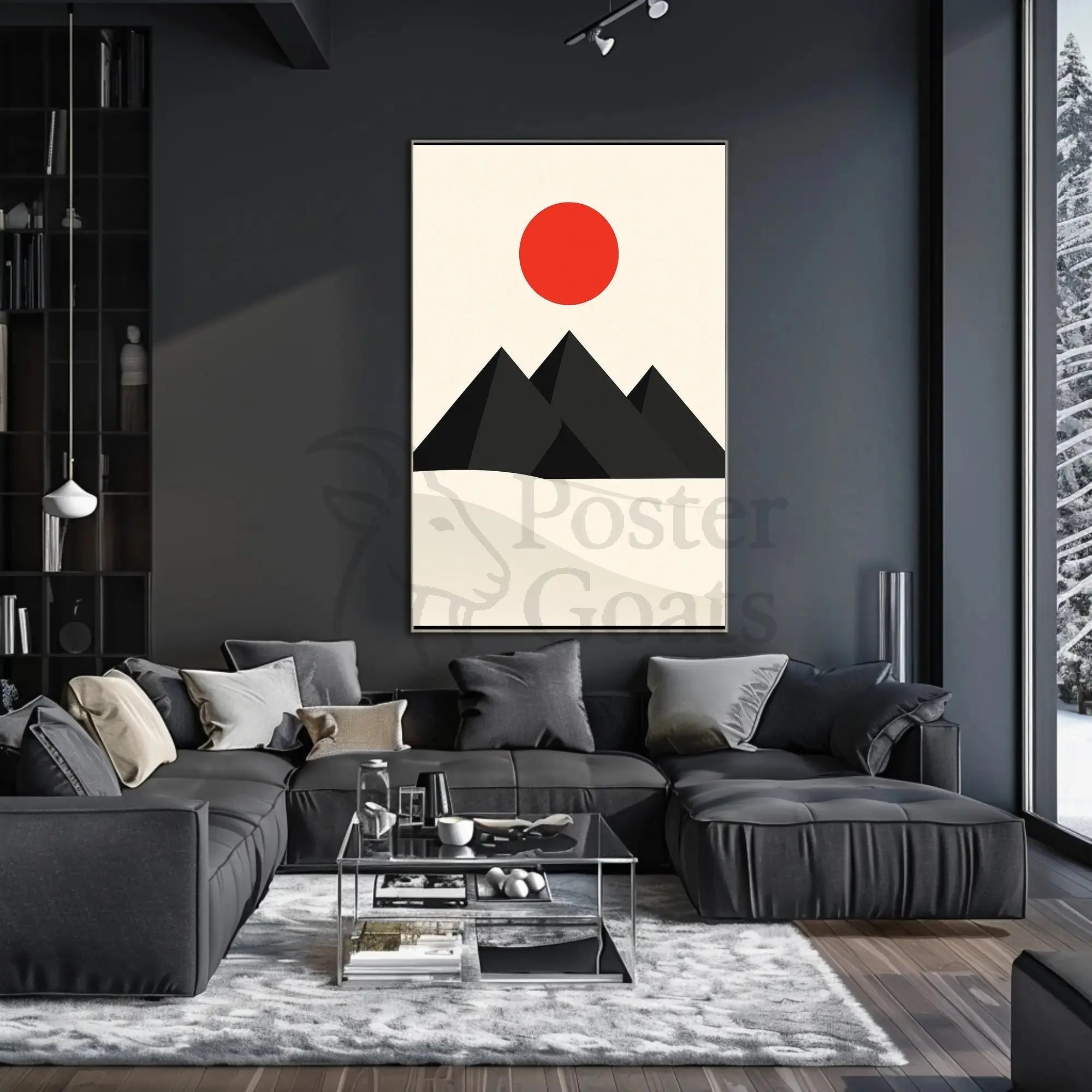 Modern Minimalist Geometric Art Print Abstract Artistic Poster PosterGoat