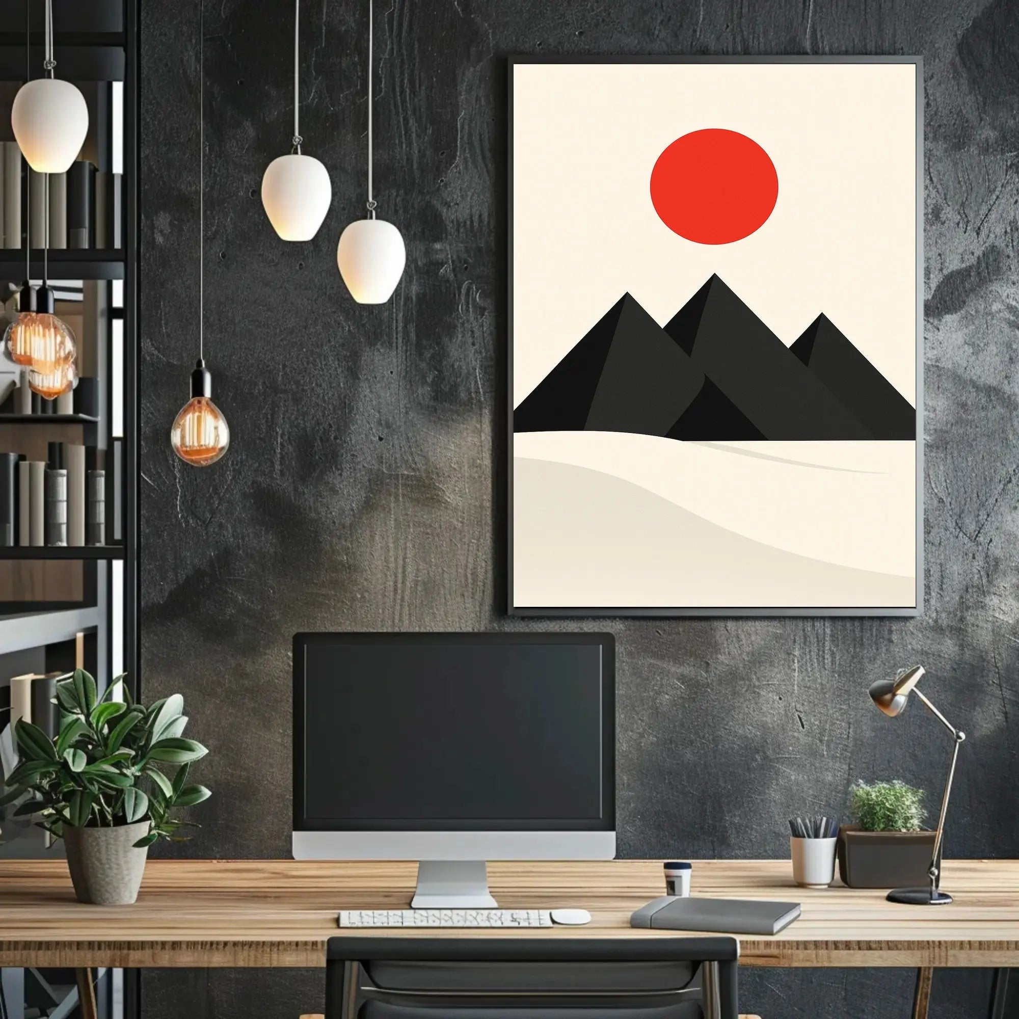 Modern Minimalist Geometric Art Print Abstract Artistic Poster PosterGoat