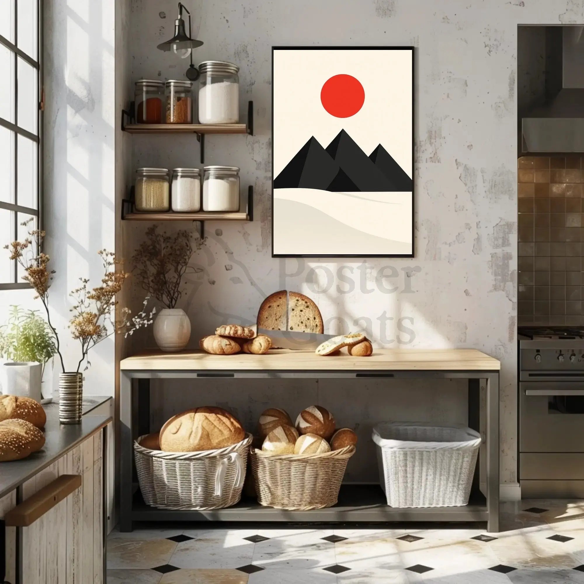 Modern Minimalist Geometric Art Print Abstract Artistic Poster PosterGoat