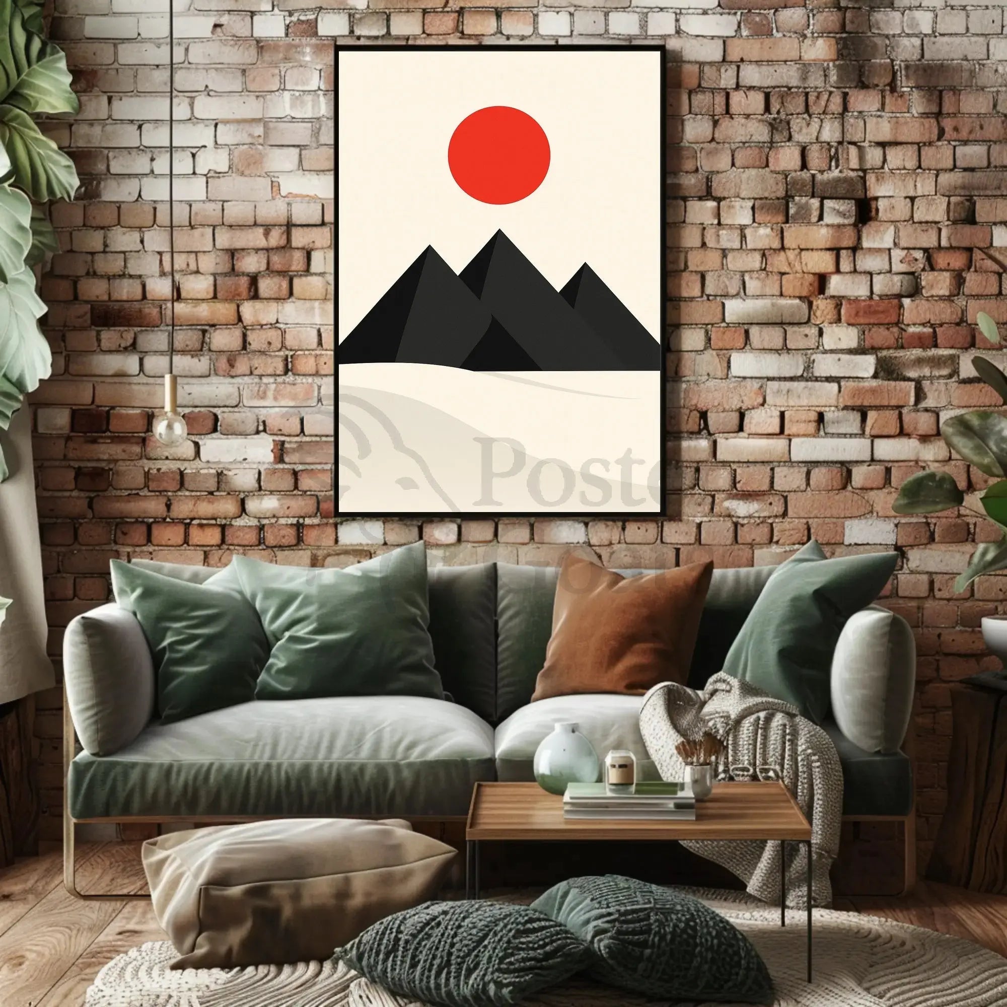 Modern Minimalist Geometric Art Print Abstract Artistic Poster PosterGoat