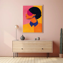 Modern Minimalist Profile Art in Abstract or Artistic Poster PosterGoat