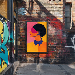 Modern Minimalist Profile Art in Abstract or Artistic Poster PosterGoat
