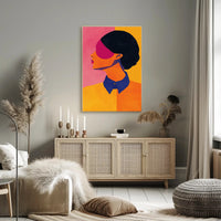 Modern Minimalist Profile Art in Abstract or Artistic Poster PosterGoat