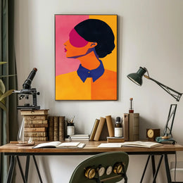 Modern Minimalist Profile Art in Abstract or Artistic Poster PosterGoat