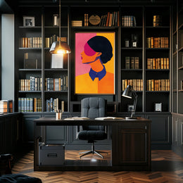 Modern Minimalist Profile Art in Abstract or Artistic Poster PosterGoat