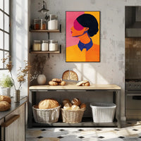 Modern Minimalist Profile Art in Abstract or Artistic Poster PosterGoat