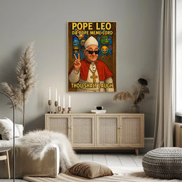 Modern Pope Meme Iconography Pop Culture Poster PosterGoat