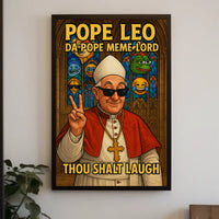 Modern Pope Meme Iconography Pop Culture Poster PosterGoat