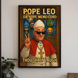 Modern Pope Meme Iconography Pop Culture Poster PosterGoat