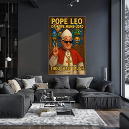 Modern Pope Meme Iconography Pop Culture Poster PosterGoat